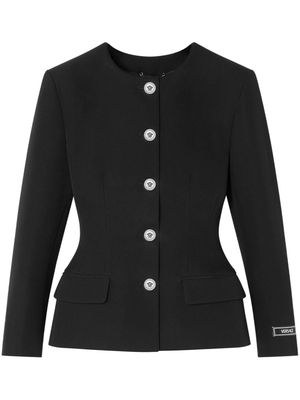 Versace Medusa Head-buttons wool jacket - Black