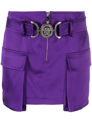 Versace Medusa Head-motif miniskirt - Purple