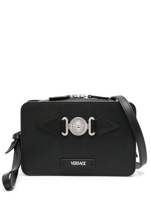 Versace Medusa Head-plaque leather shoulder bag - Black