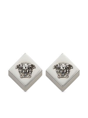 Versace Medusa Head-plaque stud earrings - Silver