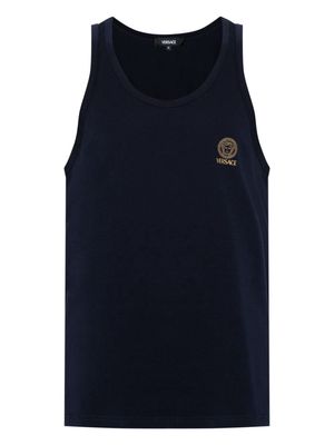 Versace Medusa Head-print tank top - Blue