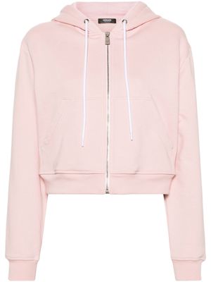 Versace Medusa Head zipped cotton hoodie - Pink