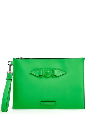 Versace Medusa-motif clutch bag - Green