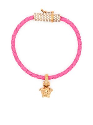 Versace Medusa-plaque detail bracelet - Pink