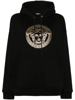 Versace Medusa-print cotton hoodie - Black