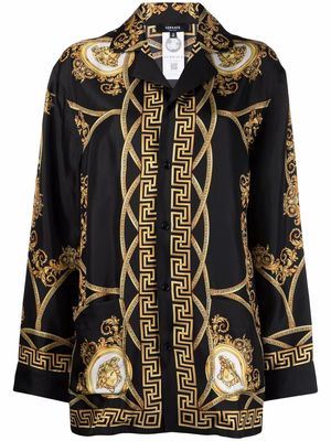 Versace Medusa Renaissance silk shirt - Black