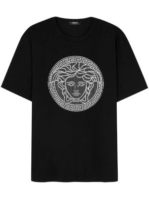 Versace Medusa Sliced cotton T-shirt - Black