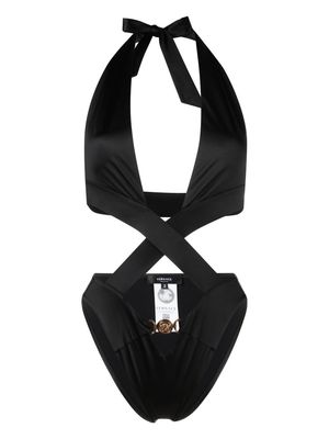 Versace Medusa tie-fastening one-piece - Black