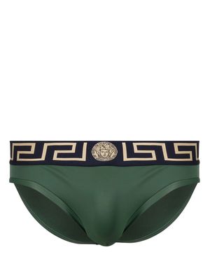 Versace Medusa-trim swim shorts - Green