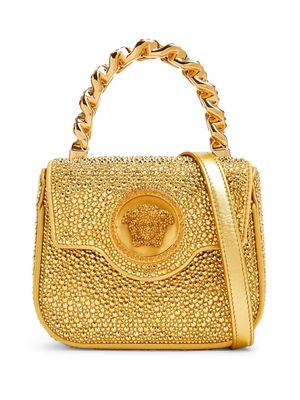 Versace mini La Medusa tote bag - Gold