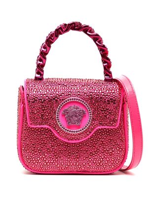 Versace mini Le Medusa embellished tote bag - Pink