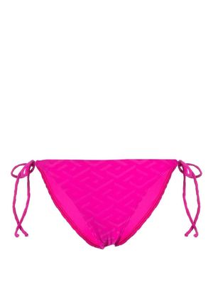 Versace monogram jacquard bikini briefs - Pink