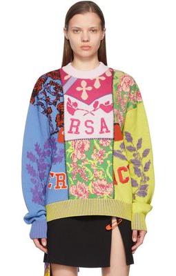 Versace Multicolor Wool Sweater