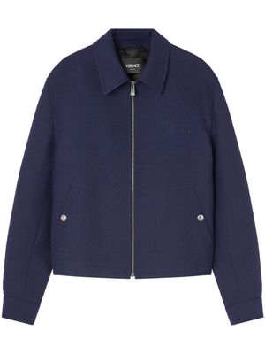 Versace nautical-logo blouson jacket - Blue