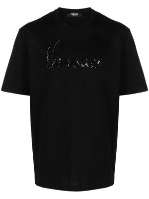 Versace Nautical logo-embellished cotton T-shirt - Black