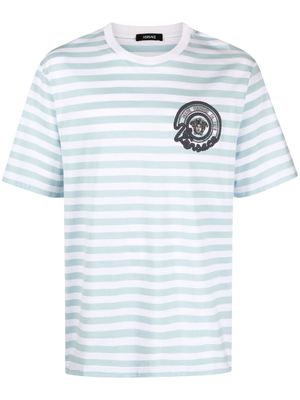 Versace Nautical Stripe cotton T-shirt - Blue