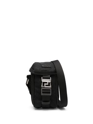 Versace Neo Nylon jacquard messenger bag - Black