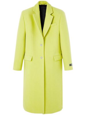 Versace notched-lapels single-breasted coat - Yellow