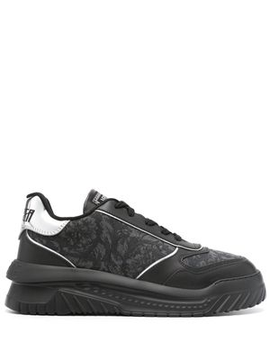 Versace Odissea Barocco Silhouette-jacquard sneakers - Black