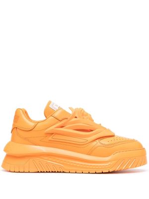 Versace Odissea chunky leather sneakers - Orange