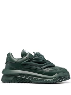 Versace Odissea chunky leather trainers - Green