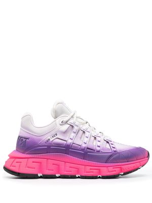 Versace ombré-effect leather sneakers - Purple