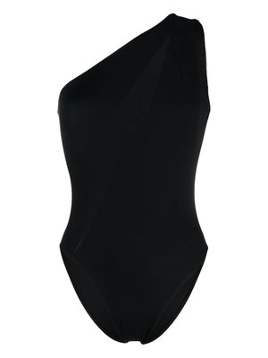 Versace one-shoulder swimsuit - Black