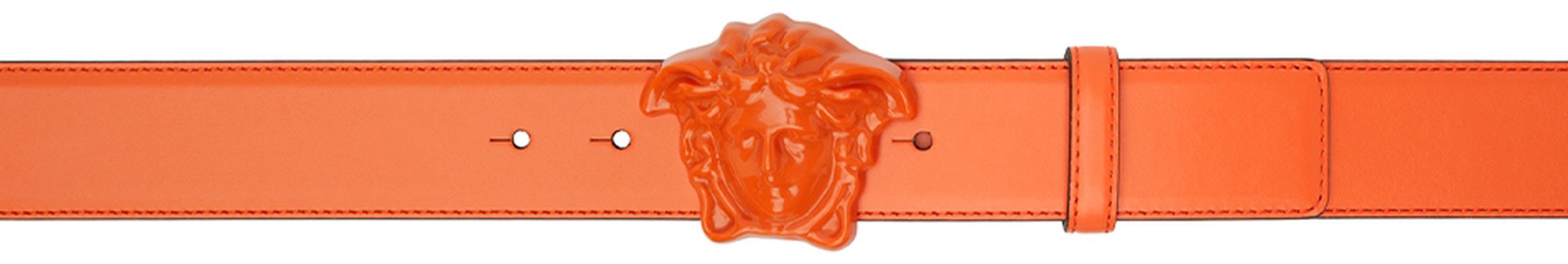 Versace Orange 'La Medusa' Belt