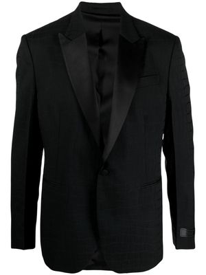 Versace peak-lapel wool tuxedo jacket - Black