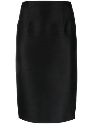 Versace pencil virgin wool-blend midi skirt - Black