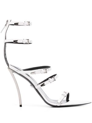 Versace Pin-Point 120mm multi-strap sandals - White