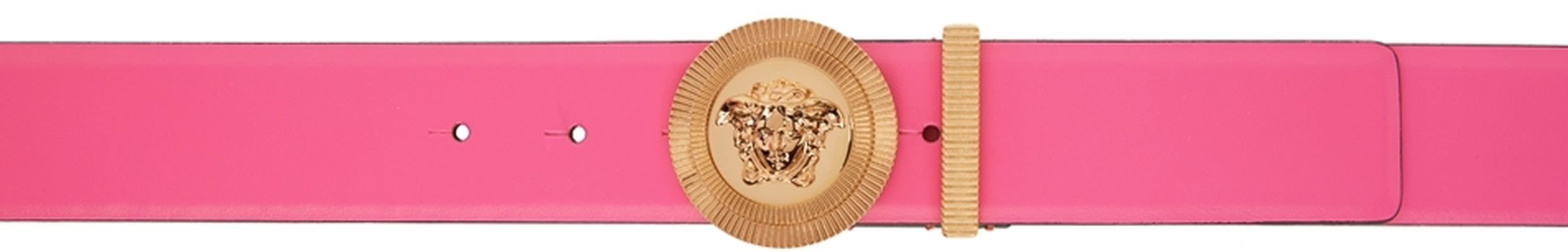 Versace Pink 'La Medusa' Biggie Belt