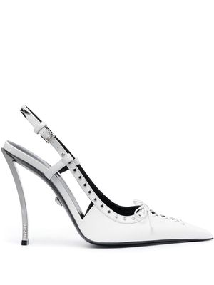 Versace Pinpoint 120mm pumps - White