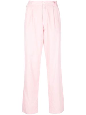 Versace Pre-Owned 1990s high-waisted straight-legged trousers - Pink