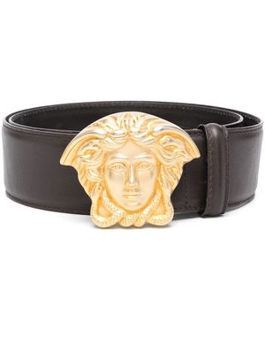 Versace Pre-Owned 1990s Medusa head buckle belt - Brown