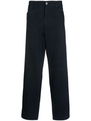 Versace Pre-Owned 2000 straight-leg cotton trousers - Blue