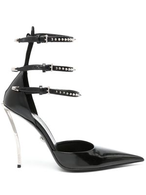 Versace Pre-Owned Pin-Point 125mm studed pumps - Black