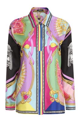 Versace Printed Silk Shirt