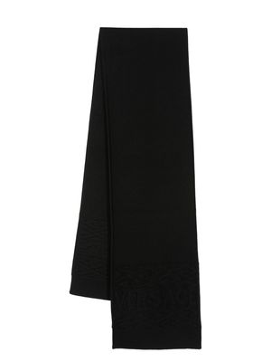 Versace ribbed-knit scarf - Black