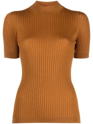 Versace ribbed-knit virgin-wool jumper - Orange