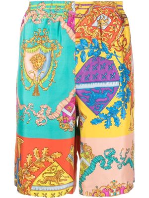 Versace Royalty silk shorts - Yellow