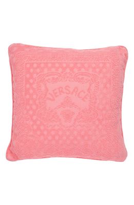 Versace Seashell Baroque Double Face Accent Pillow in Flamingo