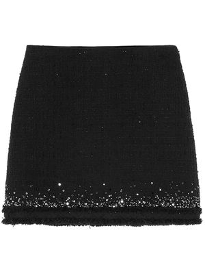 Versace sequinned high-waist skirt - Black