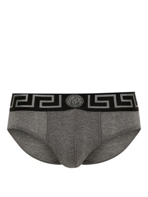 Versace signature Greca waist briefs - Grey