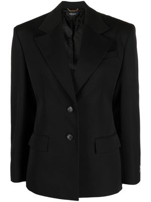 Versace Single-breasted wool blazer - Black