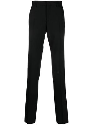 Versace slim-cut wool trousers - Black