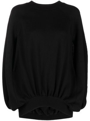 Versace slit-sleeve jumper - Black