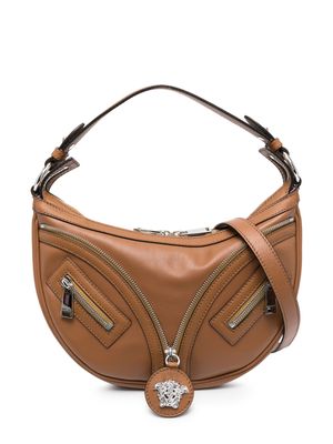 Versace small Repeat shoulder bag - Brown