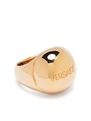 Versace Sphere logo-engraved ring - Gold