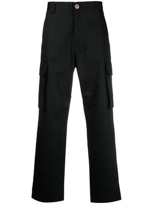 Versace straight-leg cargo trousers - Black